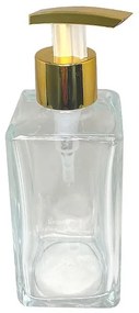 1 Vidro Saboneteira Transparente 250ml e 1Tampa Robusta