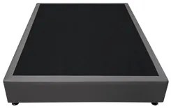 Base Box para Cama Casal 138x188cm Liz S05 Sintético Cinza - Mpozenato