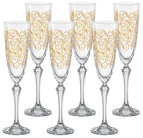 Conjunto 6 Taças Para Champagne 200Ml -  Bohemia