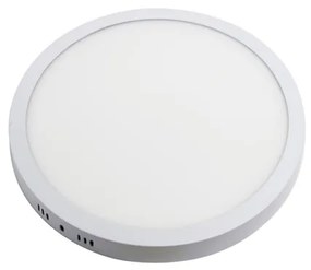 Plafon Led Sobrepor Redondo Aluminio Branco 32W Yamamura - LED BRANCO QUENTE (3000K)