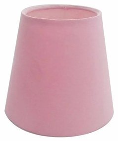 Cúpula em tecido cone abajur luminária cp-2004 14/08x13cm rosa bebê