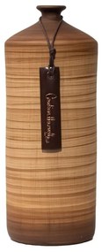 Vaso Garrafa Decorativo em Cerâmica Carolina Haveroth – Bamboo Fosco