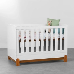 Berço Mini Cama Lotus - Branco Fosco