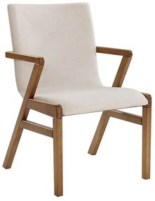 Cadeira de Jantar Estofada com Braço Made I - DT 55257
