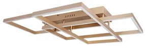 Plafon Led De Sobrepor Aluminio Champagne 82w 3000k Urbe