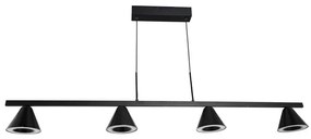 Pendente Led Metal Aluminio 38W 3000K Yamamura - PRETO