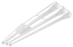 Plafon Led Sobrepor Tubular Triplo Acrilico Luz Branca 120cm