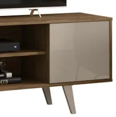 Rack Bancada de TV 50 Pol 136cm Espain Z10 Fendi/Naturale - Mpozenato