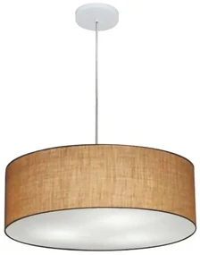 Pendente Cilíndrico Palha MJ-4254 Para Mesa de Jantar e Estar