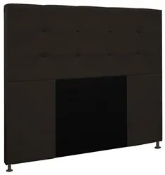 Cabeceira Cama Box Casal 140cm Safira Suede I02 Marrom - Mpozenato