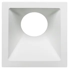Plafon Embutir Aluminio Square 9,6Cm - BRANCO