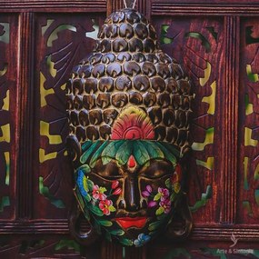 Cabeça de Buda Tatuada 40cm