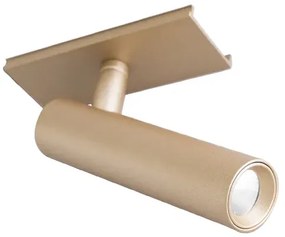 Modulo Spot Led Aluminio Dourado Para Perfil 5w 3000k Fit15