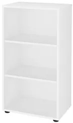 Mesa Escrivaninha em L Malu e Estante Livreiro 45x81cm Lean A06 Branco