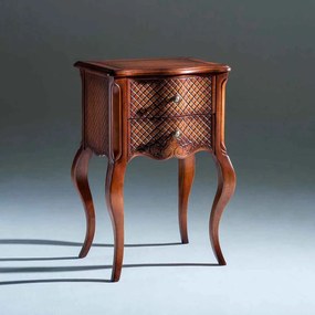 Mesa de Cabeceira Inspiração Decorativa Madeira Maciça Design Clássico Avi Móveis