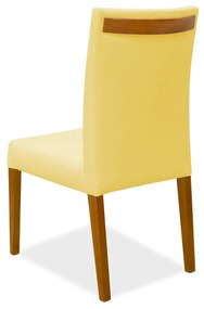 Cadeira de Jantar Milan Veludo Amarelo