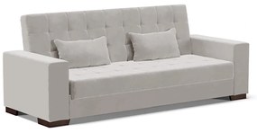Sofá Cama Casal 3 Lugares 210cm Lisboa Veludo D03 - D'Rossi - Cinza