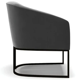 Poltrona Decorativa Industrial Preto Kit 2 Stella Suede Preto D03 - D'Rossi