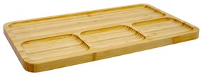 Bandeja Decorativa de Bambu para Petiscos Retangular 2x33x20 cm - D'Rossi