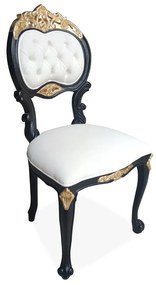 Cadeira Verona Entalhada Madeira Maciça Design de Luxo Peça Artesanal