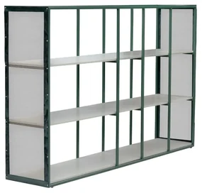 Base Estante Cuore com Tela - verde oliva c/ detalhes fendi lumière