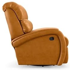 Poltrona do Papai Reclinável Kalie Glider Giratória Massagem FH9 PU Wh