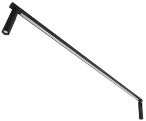 Plafon Led Sobrepor Retangular 27,6W Luz Amarela Fit - PRETO