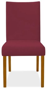 Kit 8 Cadeiras de Jantar Milan Veludo Vermelho
