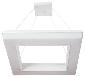 Pendente Vivaz 46X46Cm Led 36,8W Bivolt / Base Vazada | Usina 19022/46 (FN-F - Fendi Fosco, 3000k)