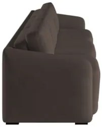 Sofá Cama Casal para Sala 246cm Polska Z08 Veludo Marrom - Mpozenato