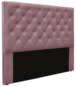 Cabeceira Cama Box Solteiro 90 cm Tania Veludo Uva S04 - D'Rossi