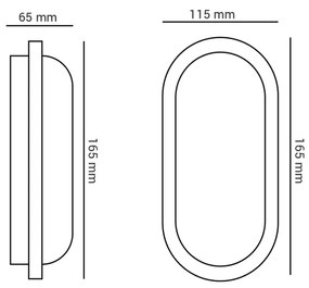 Luminária Tipo Tartaruga Oval 16,5X11,5X6,5Cm Led 15W 3000K Ip65 |Opus...