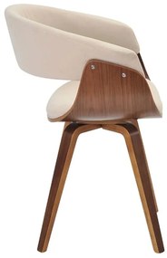 Kit 04 Cadeiras Giratória Decorativa para Escritório Home Office Ohana Linho Bege G56 - Gran Belo