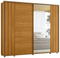 Guarda Roupa Casal 278cm Com 2 Portas Mya Cinamomo Z10      - Mpozenat