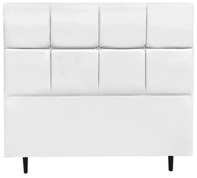 Cabeceira Roma para Cama Box Casal 140 cm Corino - D'Rossi - Branco