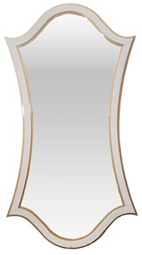 Espelho Corset - Branco com Dourado Soléil Provençal Kleiner