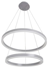 Pendente Led Metal Aluminio 54W 3000K Yamamura - CINZA