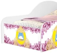 Mini Cama Infantil 148x68cm Personagens Princesa Rosa Z53   - Mpozenat