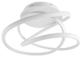 Plafon Led De Sobrepor Silicone Branco 35w 4000k Flow