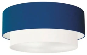 Plafon Para Corredor Cilíndrico SC-3024 Cúpula Cor Azul Marinho Branco
