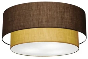 Plafon Para Dormitório Cilíndrico SD-3017 Cúpula Cor Café Palha
