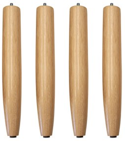 Kit 04 Pés Palito Natural 30 cm e 04 Chapinhas Inclinadas - D'Rossi