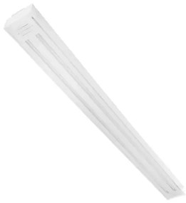 Plafon Led Sobrepor Duplo Tubular Luz Branca Valencia 120cm