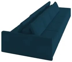 Sofá Ilha Modular com Puff para Sala Living 392cm Georgia Z08 Veludo A