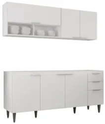 Armário de Cozinha CP01 Para Pia 180cm Pérola Z34 Branco - Mpozenat