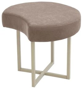 Pufe Nhac Sarja Gruta Aço Taupe 45cm - 73889 Sun House