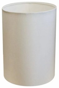 Cúpula abajur e luminária cilíndrica vivare cp-8006 Ø18x25cm - bocal europeu - Branco