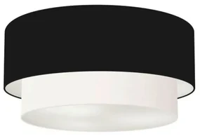 Plafon Para Corredor Cilíndrico SC-3062 Cúpula Cor Preto Branco