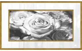 Quadro Decorativo Rosas Tons de Cinza 2 - FR 47745