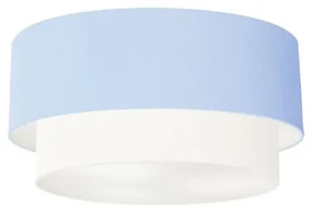 Plafon Para Corredor Cilíndrico SC-3062 Cúpula Cor Azul Bebê Branco